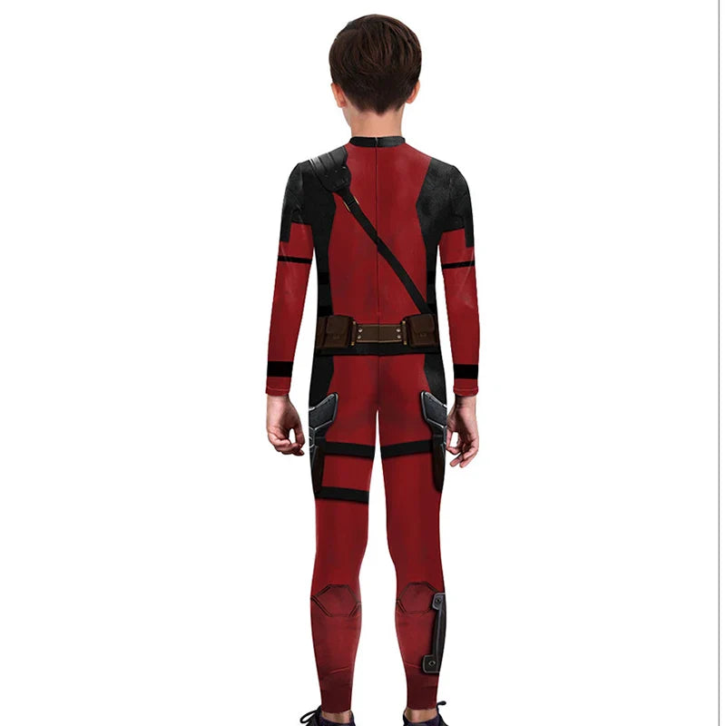 KIDS DEADPOOL JUMPSUIT COSTUME
