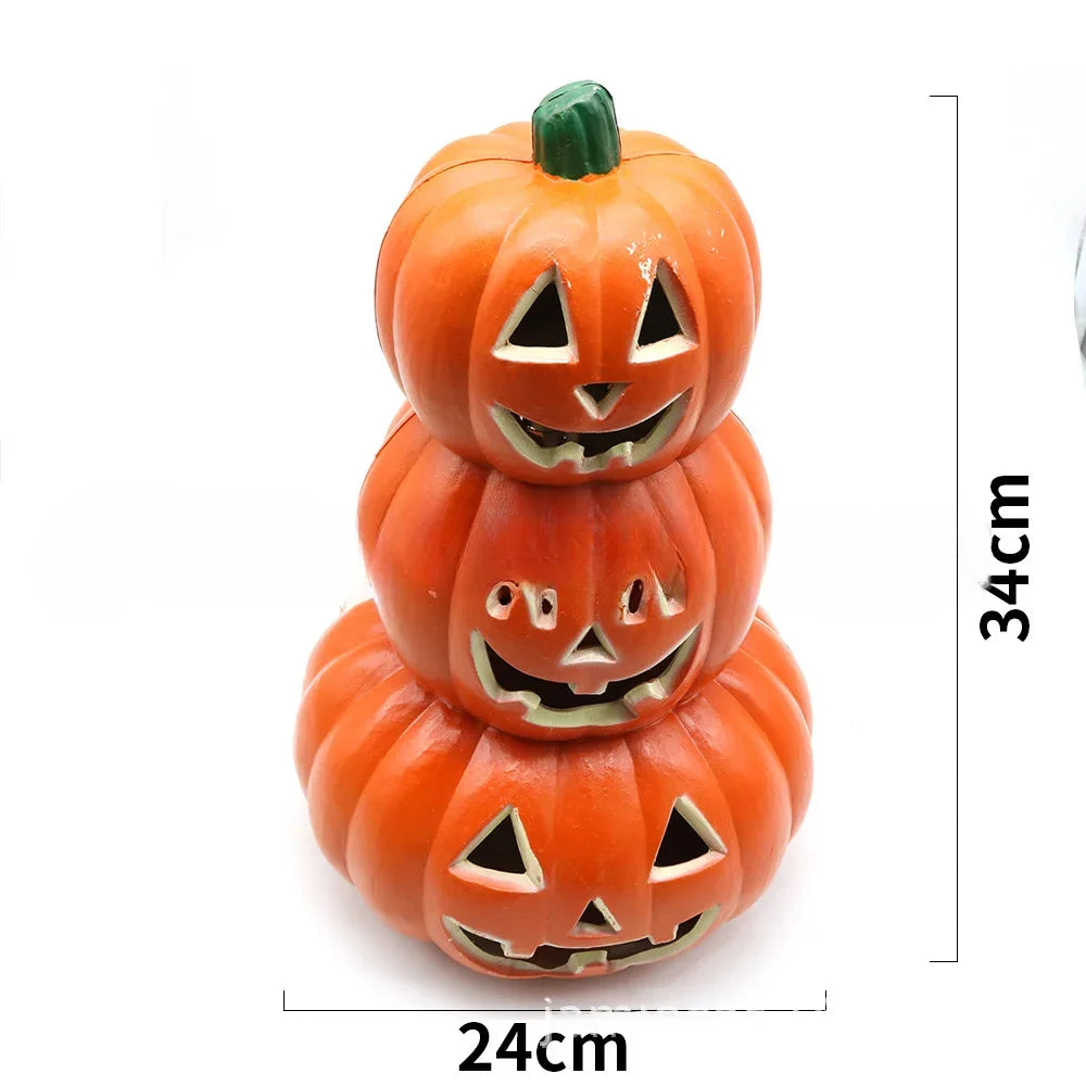PUMPKIN LED LAMP LANTERN DECOR D