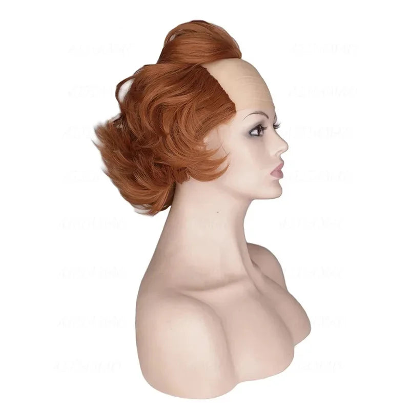 CURLY BALD CLOWN COSTUME WIG