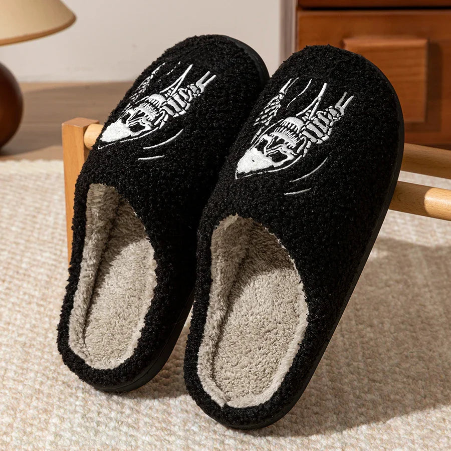 SKULL FACE SLIPPERS