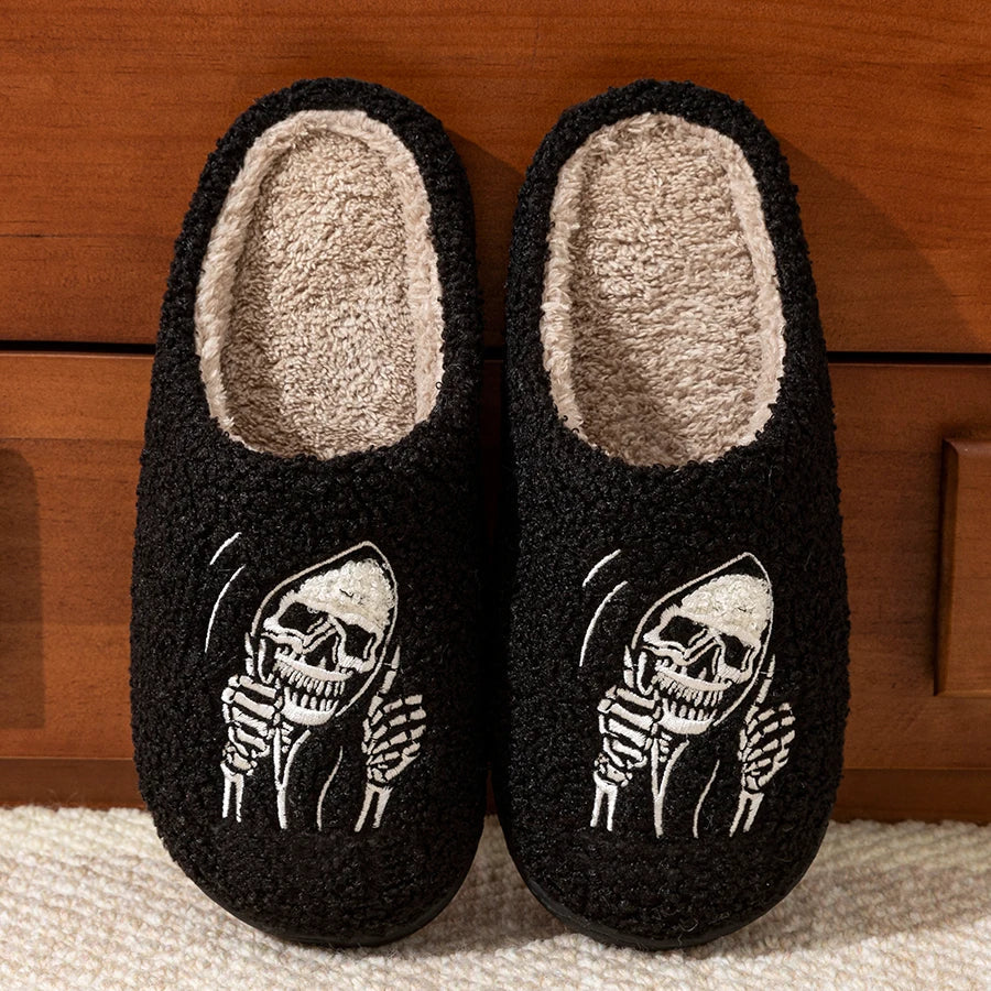 SKULL FACE SLIPPERS