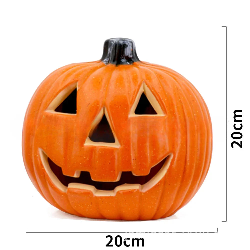 PUMPKIN LED LAMP LANTERN DECOR A