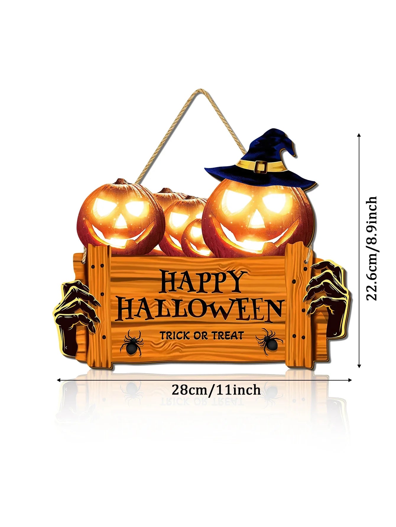 HAPPY HALLOWEEN WOODEN SIGN