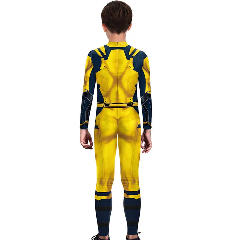 KIDS WOLVERINE JUMPSUIT COSTUME