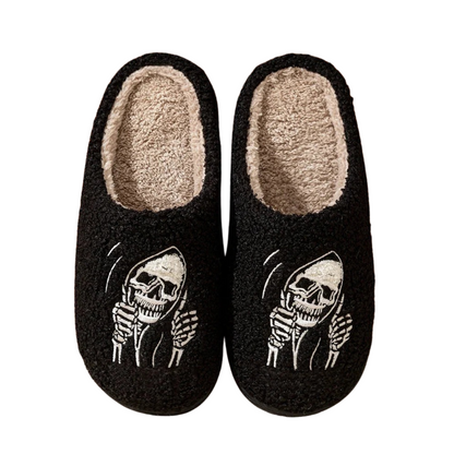 SKULL FACE SLIPPERS