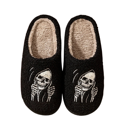 SKULL FACE SLIPPERS