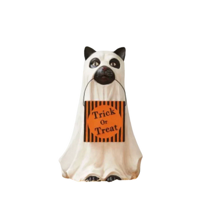 DOG CAT ELF CANDY BOWL ORNAMENT DECOR