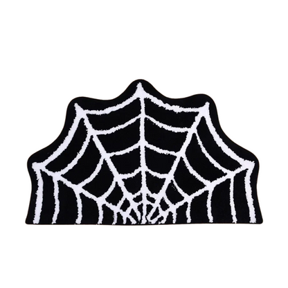 BLACK SPIDER WEB CARPET