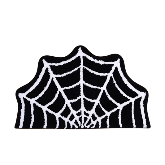 BLACK SPIDER WEB CARPET