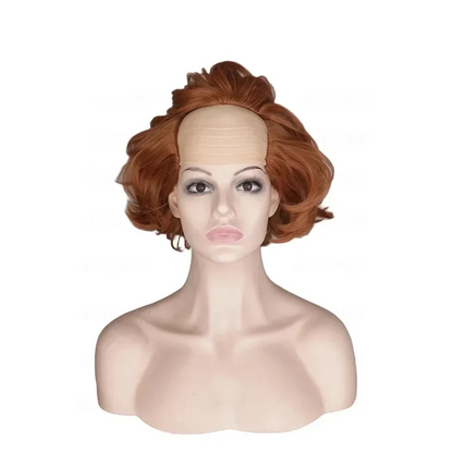 CURLY BALD CLOWN COSTUME WIG