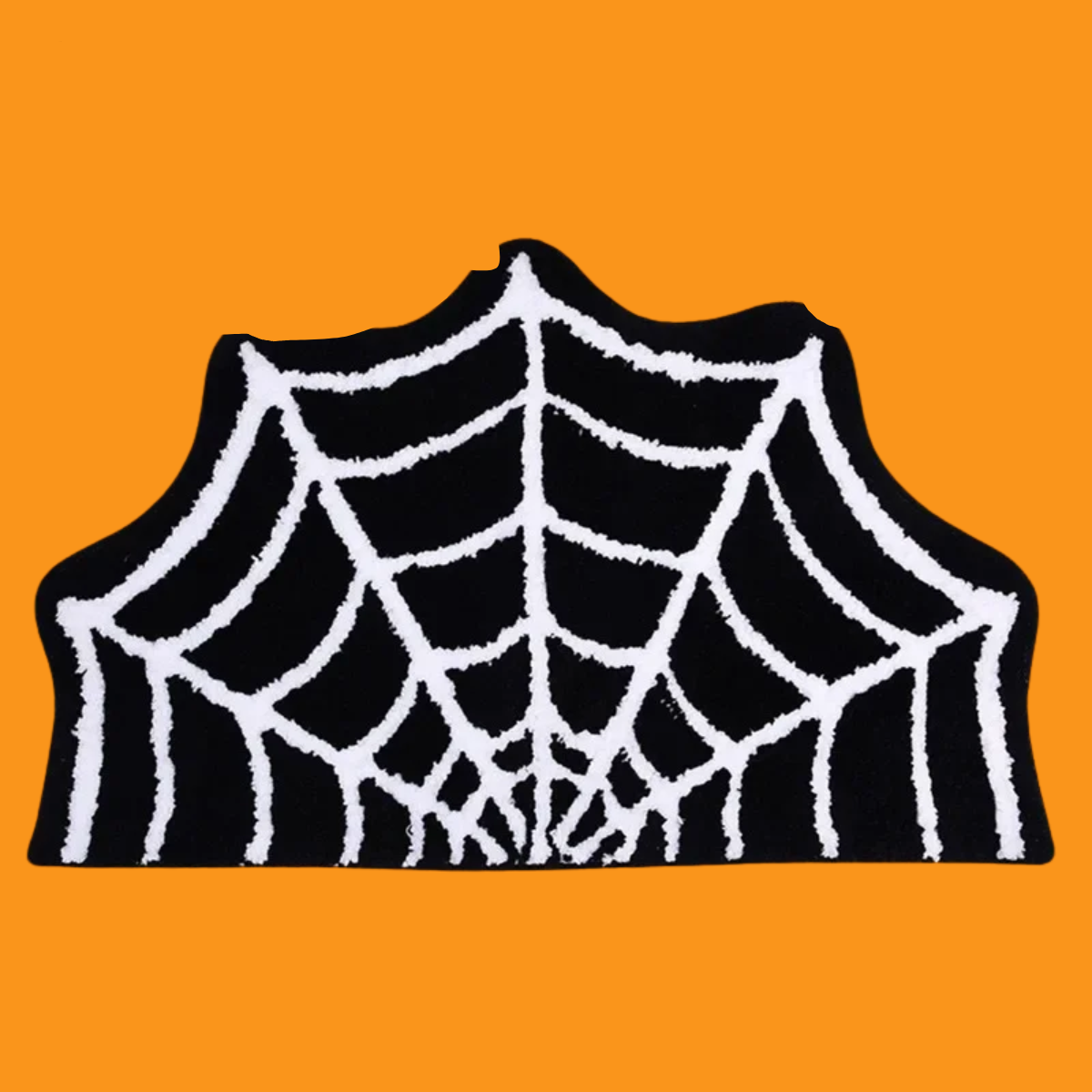 BLACK SPIDER WEB CARPET
