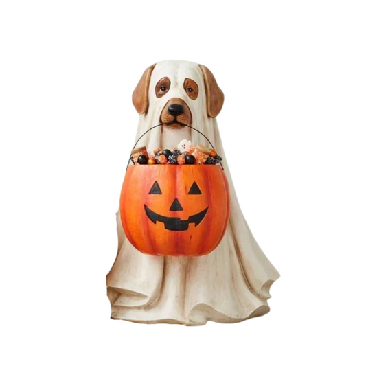 DOG CAT ELF CANDY BOWL ORNAMENT DECOR