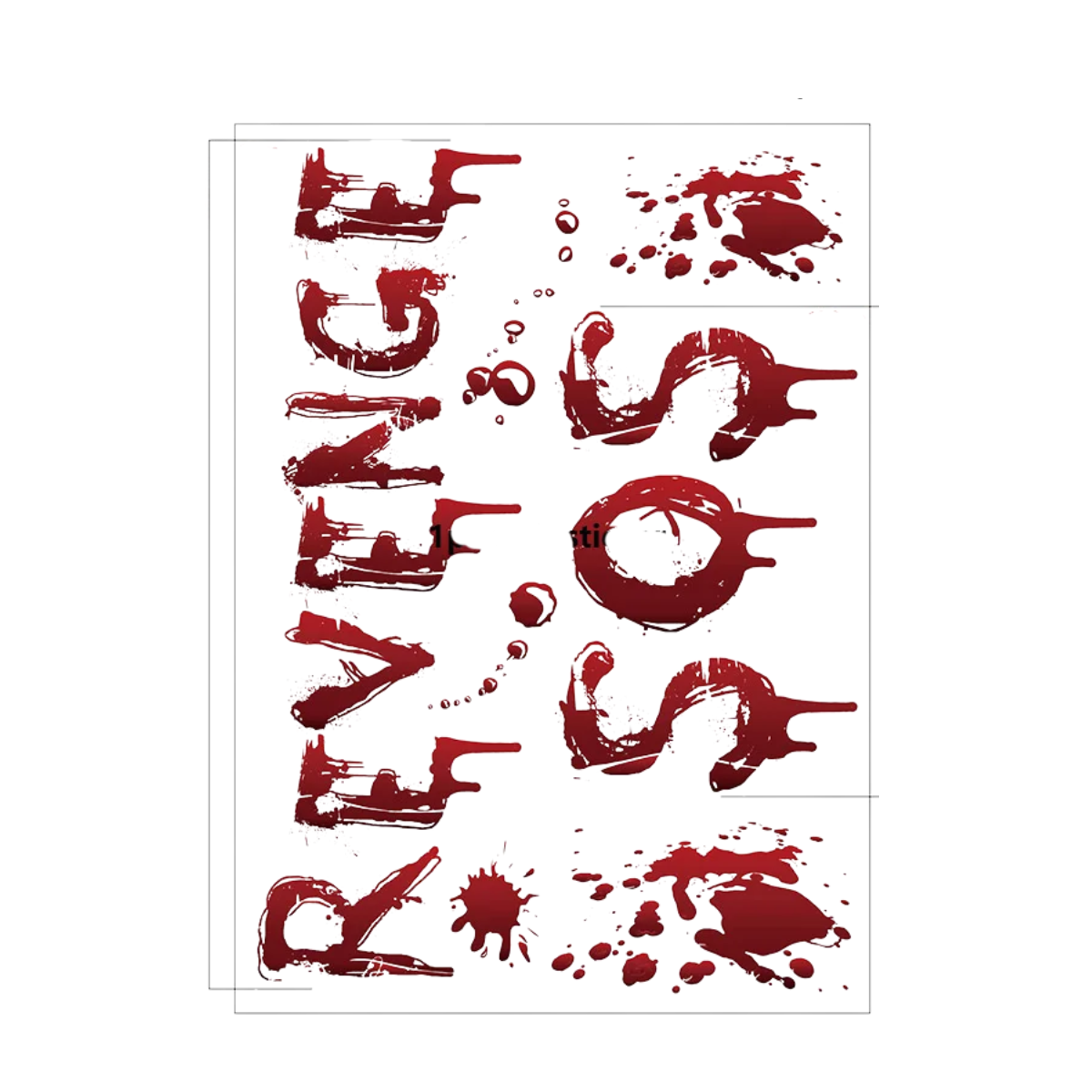 WALL BLOODY HANDPRINT STICKERS HALLOWEEN