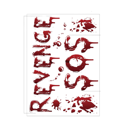 WALL BLOODY HANDPRINT STICKERS HALLOWEEN