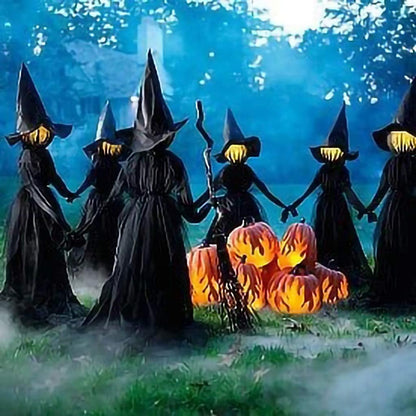LIGHT UP & SOUND WITCHES DECOR