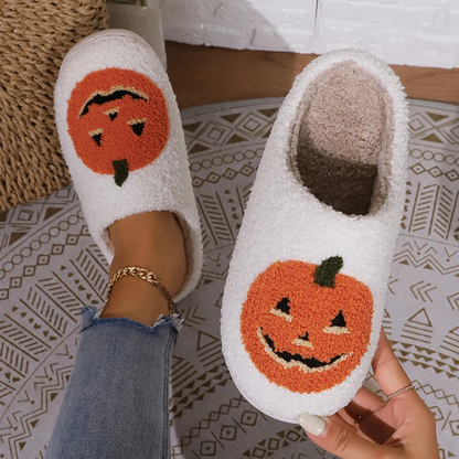 SLIPPERS SMILE PUMPKIN