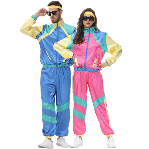 Couple Retro Disco Dance Costume