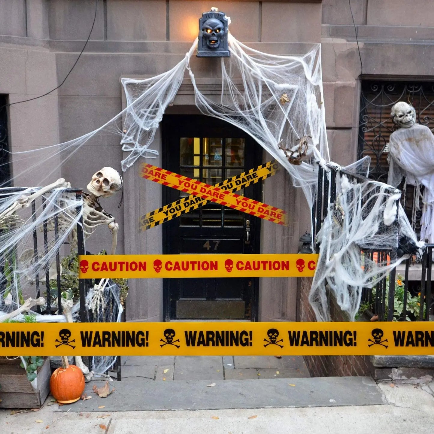 HORROR WARNING TAPE DECOR