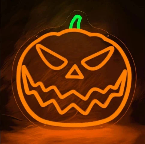 PUMPKIN NEON SIGN DECOR