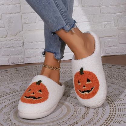 SLIPPERS SMILE PUMPKIN