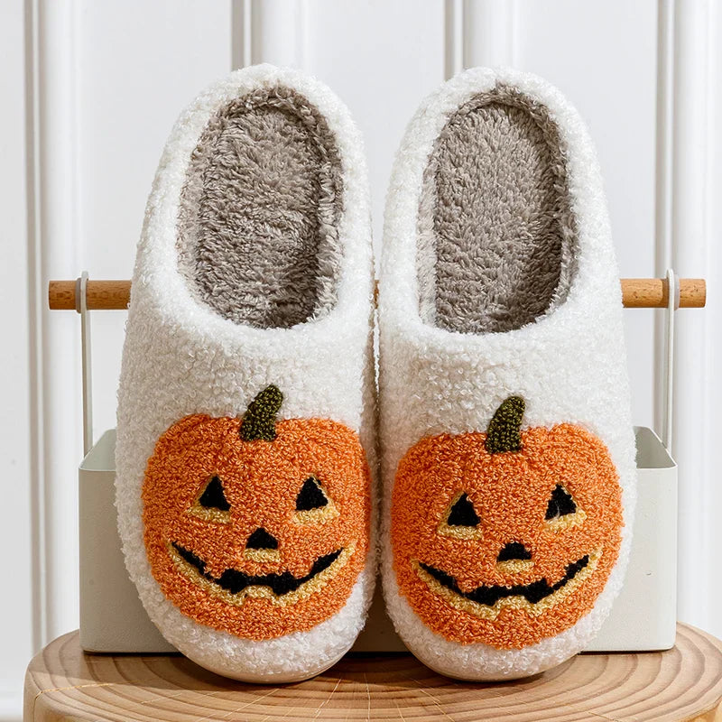 SLIPPERS SMILE PUMPKIN