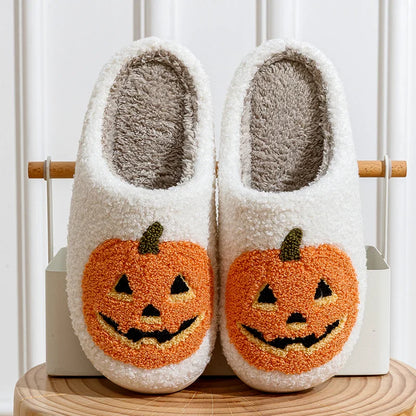 SLIPPERS SMILE PUMPKIN