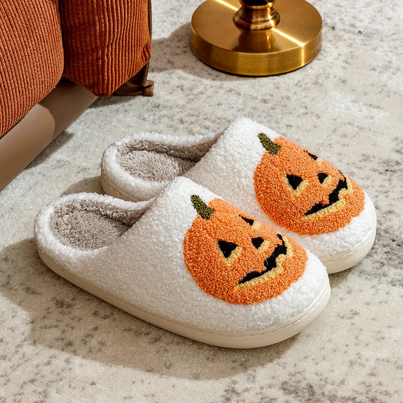 SLIPPERS SMILE PUMPKIN