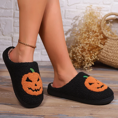 SLIPPERS SMILE PUMPKIN