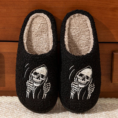 SKULL FACE SLIPPERS