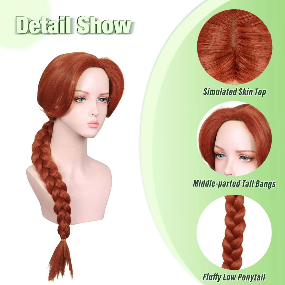 Fiona Princess Wig Costume