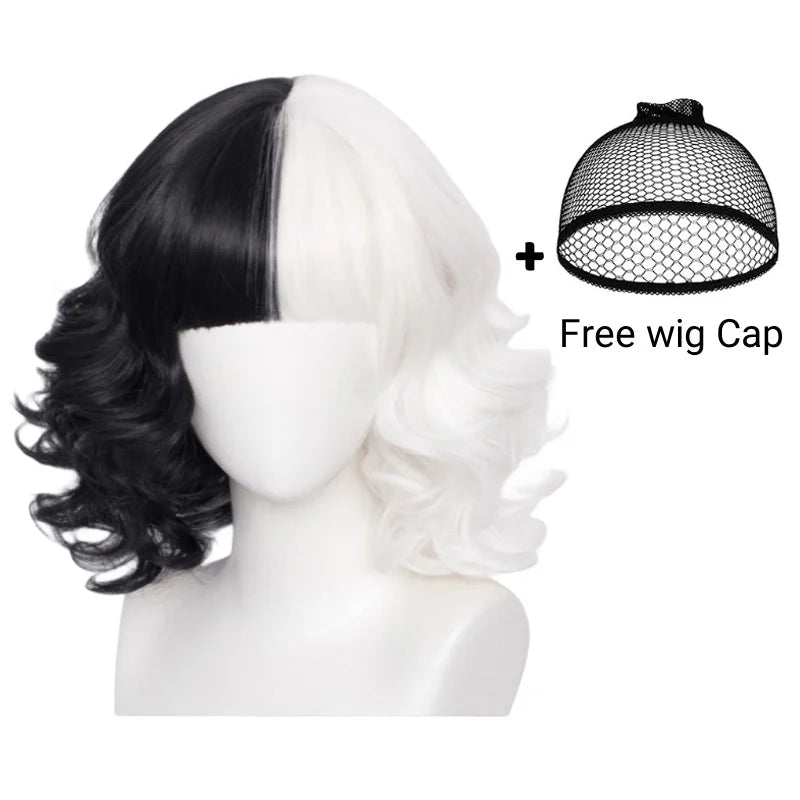 BLACK WHITE WITCH DEVILLE COSTUME