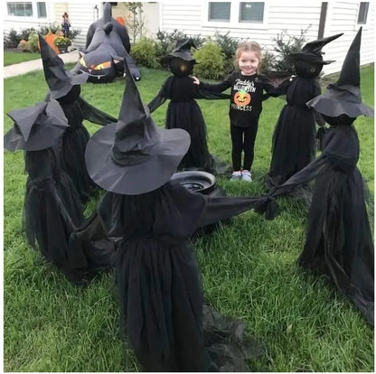 LIGHT UP & SOUND WITCHES DECOR