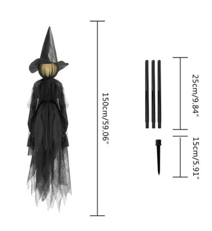 LIGHT UP & SOUND WITCHES DECOR
