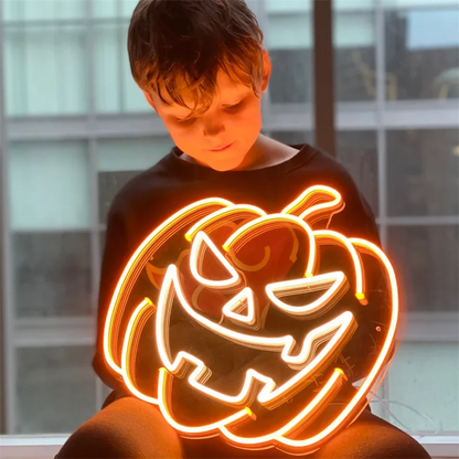 PUMPKIN NEON SIGN DECOR