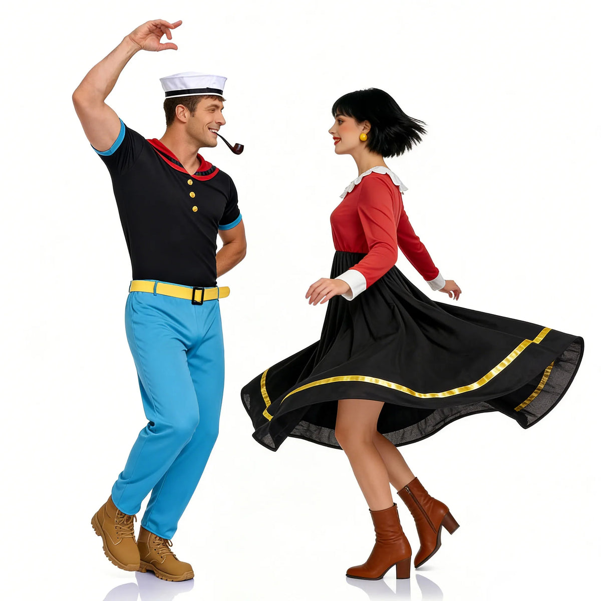 Couple Popeye Olive Oyl Costume