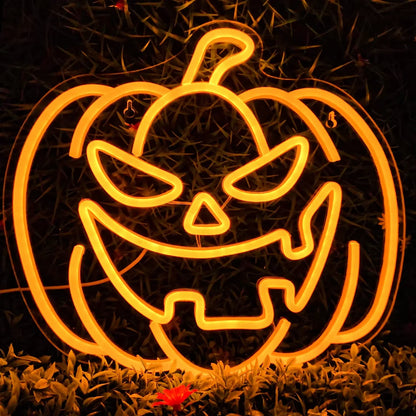 PUMPKIN NEON SIGN DECOR
