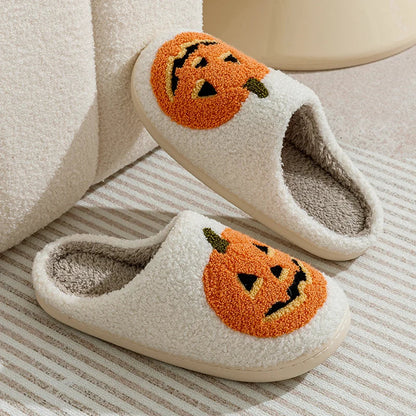 SLIPPERS SMILE PUMPKIN