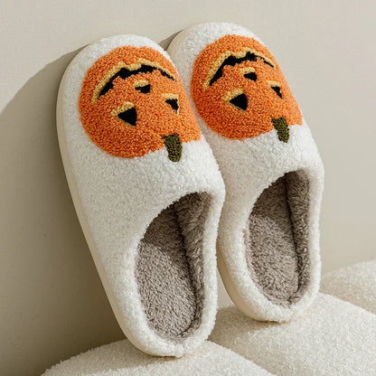 SLIPPERS SMILE PUMPKIN